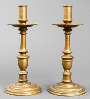 Baroque Manner Brass Candlesticks, 2