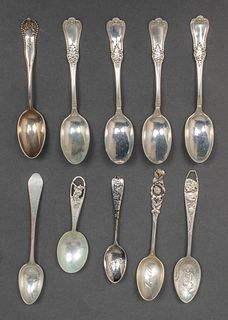Assortment of Sterling Silver Spoons, 10