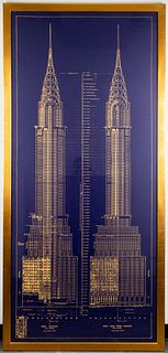 Chrysler Building Large Architectural Poster Print
