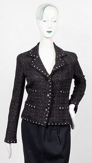 Chanel Black Tweed Blazer