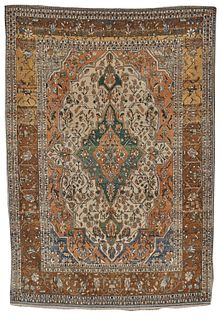 Mohtasham Kashan Rug, Persia, ca. 1875; 6 ft. 8 in. x 4 ft. 8 in.