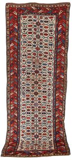 South Caucasian Runner, first half 19th century; 10 ft. 2 in. x 3 ft. 10 in.