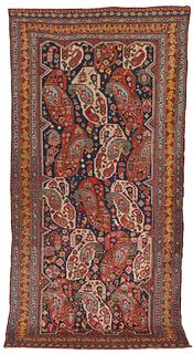 Exceptional Qashgai Rug, Persia, ca. 1875; 9 ft. 7 in. x 4 ft. 8 in.