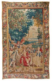 Brussels Historical Tapestry Panel, late 17th/early 18th century; height: 9 ft. 7 in., width: 6 ft.
