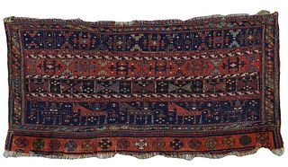 Rare Luristan Bag Face, Persia, first half 19th century; 3 ft. 8 in. x 1 ft. 11 in.