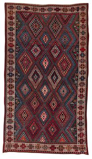 Jaff Kurd Rug, Persia, mid 19th century; 7 ft. 10 in. x 4 ft. 4 in.