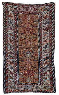Khamseh Bird Rug, Persia, mid 19th century; 4 ft. 6 in x 2 ft. 8 in.