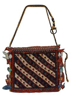 Khamseh Chanteh Bag, Persia, first quarter 20th century; 10 in. x 8 in.