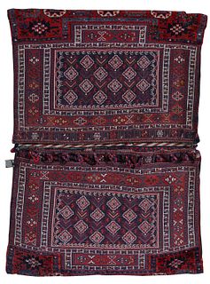 Bakhtiyari Bag Set, Persia, ca. 1900; 4 ft. 10 in. x 3 ft. 8 in.