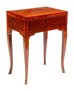 A French Parquetry Dressing Table