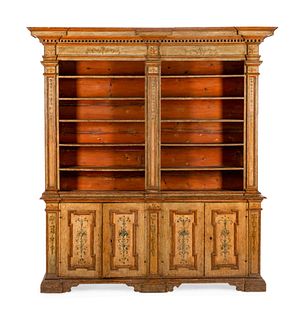 An Italian Neoclassical Painted Bookcase
