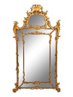 An Italian Rococo Giltwood Mirror
