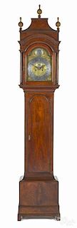 New Jersey Queen Anne walnut tall case clock, ca