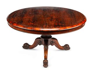 An Early Victorian Rosewood Breakfast Table