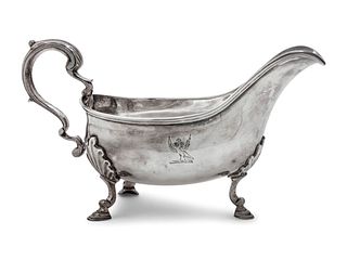 A George II Silver Sauceboat