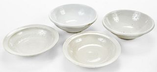 Four Small Chinese Pottery Shallow Bowls