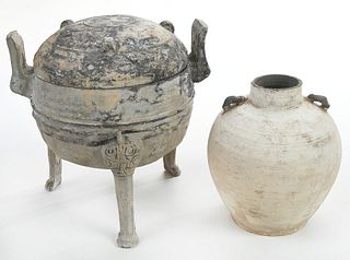 Two Chinese Pottery Vessels