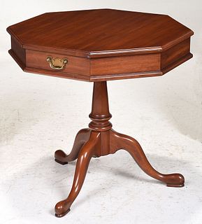 George III Style Fruitwood Drum Table
