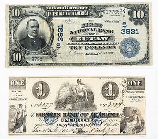 Two Alabama Banknotes 