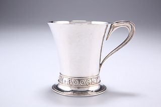 AN ARTS AND CRAFTS SILVER MUG, by Omar Ramsden, London 1935