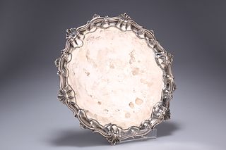 A GEORGE II SILVER WAITER, by Fuller White, London 1747, wi