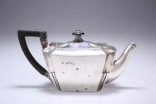 A VICTORIAN SILVER BACHELOR'S TEAPOT, by William Hutton & S