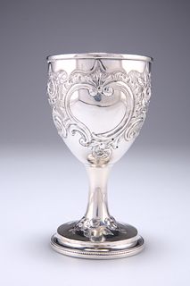 A GEORGE III SILVER GOBLET, by Charles Hougham, London 1788