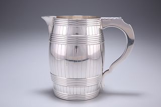 A GEORGE III SILVER BEER JUG, by Daniel Smith and Robert Sh