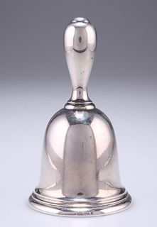 AN EARLY 20TH CENTURY GERMAN STERLING SILVER TABLE BELL, by