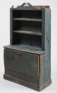 Child's Cupboard in Original Blue Paint