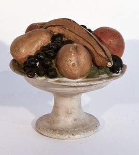 Chalkware Compote of Fruit