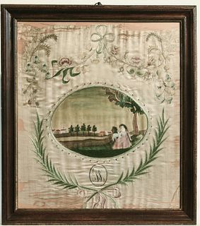Early Needlework Picture