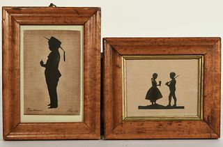 Two English Silhouettes of Children