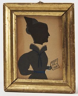 Miniature Portrait of a Lady with Book 1830