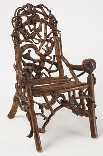Child's Rustic Root Armchair