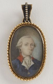 Fine Miniature portrait of an Aristocrat