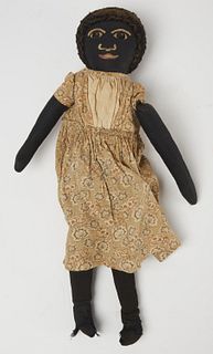 Black Rag Doll with Painted Face