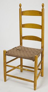 Yellow Painted Shaker Tilter Chair