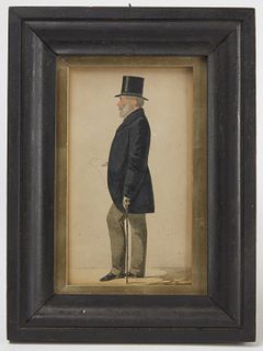 Richard Dighton - Watercolor Man with Top Hat