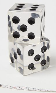 Pair of Vintage Oversized Dice