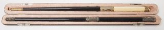Two Antique Conductor Batons
