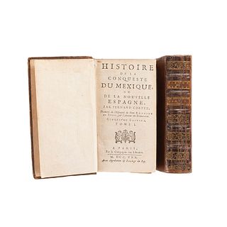 Solis, Antoine. Histoire de la Conqueste du Mexique, ou de la Nouvelle Espagne... Paris, 1730. Tomos I - II. Quinta edición. Pz:2.