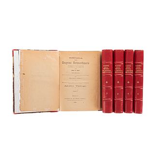 Zarco, Francisco / Verdugo, Agustín. Historia del Congreso Constituyente de 1856 y 1857. México, 1898. 1a ed. ampliada. Pzs: 5.