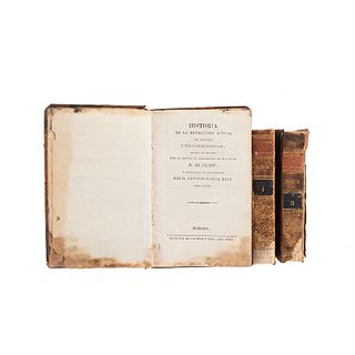 Pradt, M. de. La Europa y la América en 1821 / Historia de la Revolución Actual de España. Burdeos / Habana: 1821 - 22. Piezas: 3.
