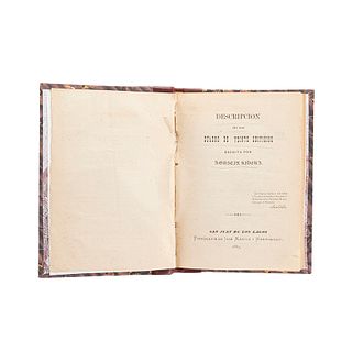 Rivera, Agustín. Descripción de un Cuadro de Veinte Edificios. San Juan de los Lagos: Tipografía de José Martín de Hermosillo, 1883.