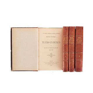 Olavarría y Ferrari, Enrique de. Reseña Histórica del Teatro en México. México, 1895. Pzs 4.