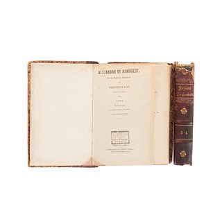 Rau, Heribert. Alejandro de Humboldt. Novela Histórica - Biográfica. 1873. Cuatro tomos en dos volumenes.
