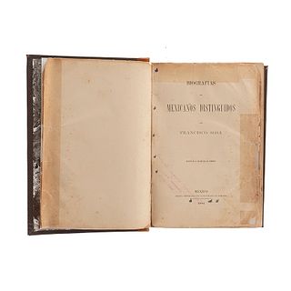 Sosa, Francisco. Biografías de Mexicanos Distinguidos. México: Oficina Tipográfica de la Secretaría de Fomento, 1884.