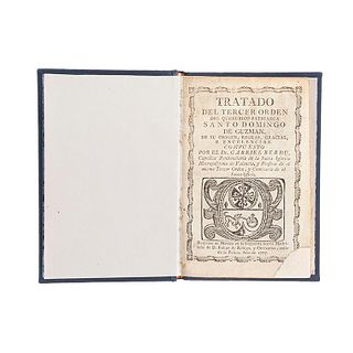 Berdu, Gabriel. Tratado del Tercer Orden del Querúbico Patriarca Santo Domingo de Guzmán... México, 1777.