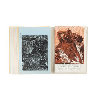 Taller de Gráfica Popular. 450 Años de Lucha, Homenaje al Pueblo Mexicano... México, 1960. 143 láminas. Primera edición.